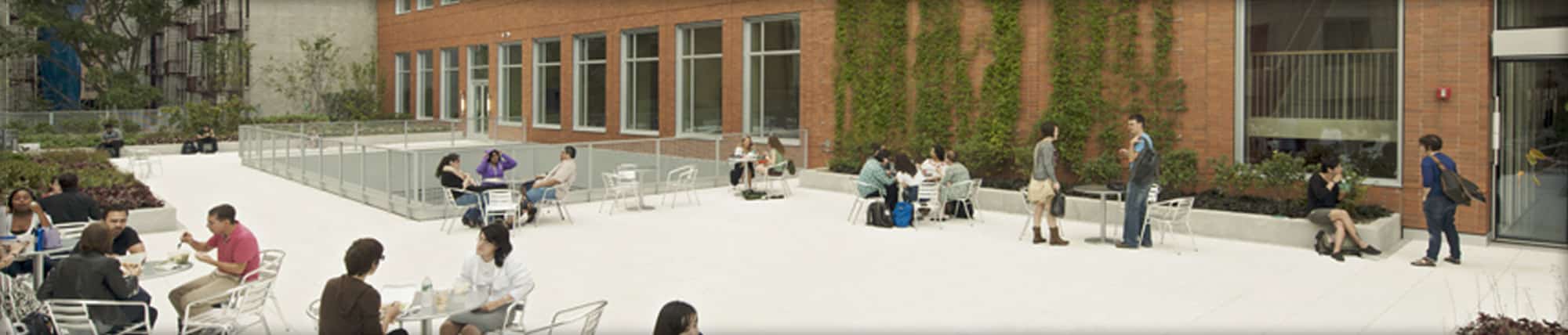 a photo of Hunter promoting its premium space rentals for meetings, conferences, parties, retreats, social events, concerts, dance, and theatrical performances, athletics events, and more