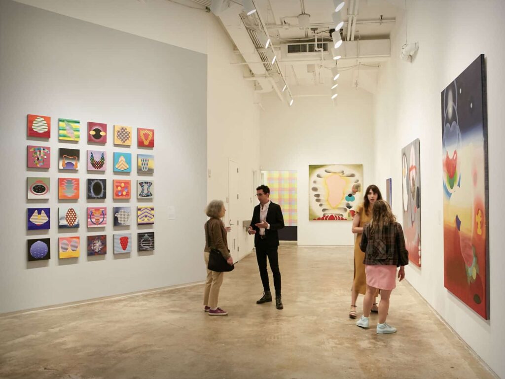 photo of an art exhibition event promoting Hunter College's MFA gallery venue and space rentals in Tribeca New York City