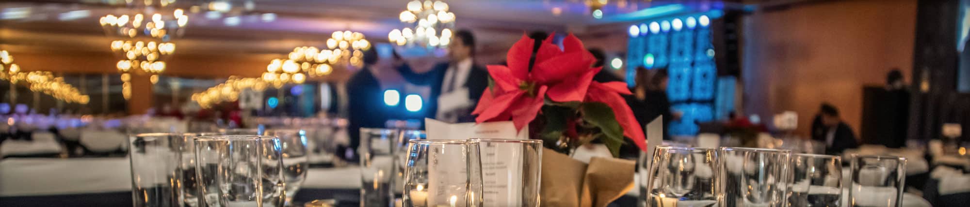 a photo promoting Hunter College's wedding reception event venues, private party room rentals in NYC, and full-service event catering services at premium locations throughout Manhattan - New York City