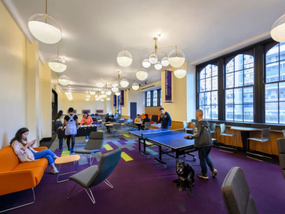 photo showing Hunter College's recreation and game room rental space in NYC