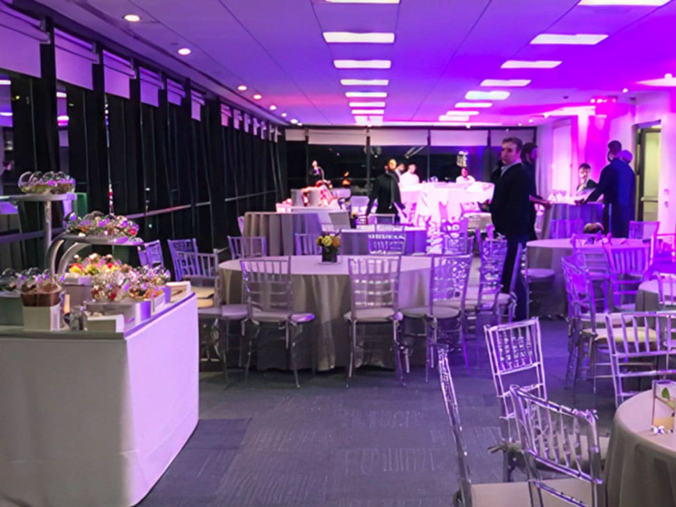 photo promoting Hunter College's faculty dining room event venues in NYC. The room is ideal for k