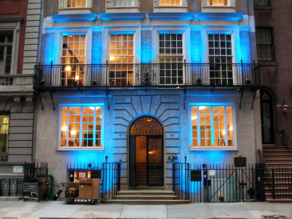 photo showing the exterior of The Roosevelt House prime event venue in New York City