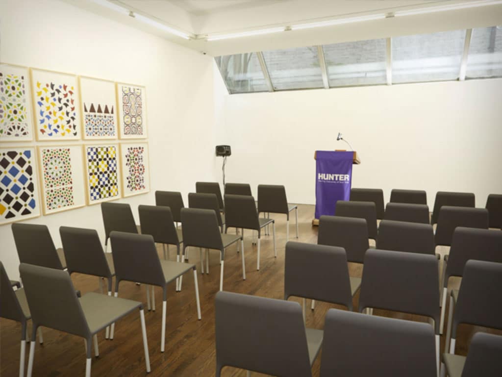 photo showing Hunter College lecture hall and conference room venues at its three campuses in New York City