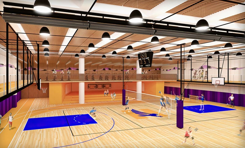image promoting affordable athletics venues and sports training facility rentals in NYC