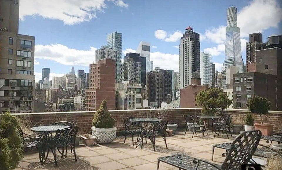 image promoting rooftop and outdoor terrace rental spaces at premium locations throughout New York City